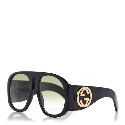 gucci oversized aviator glasses